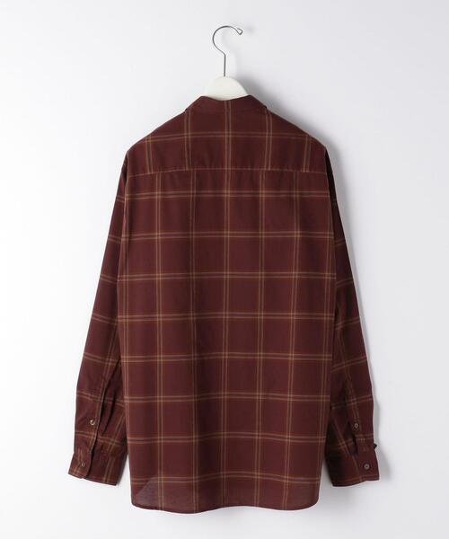 green label relaxing（グリーンレーベルリラクシング）の「CM ポプリン チェック ジャストルーズ 長袖 シャツ（シャツ/ブラウス・メンズ・ベージュ/ブラック/ワインレッド・X-LARGE/SMALL/MEDIUM/LARGE）」の17枚目の写真