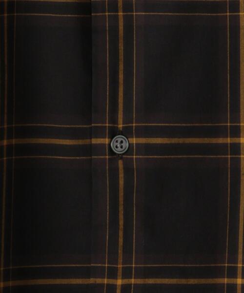 green label relaxing（グリーンレーベルリラクシング）の「CM ポプリン チェック ジャストルーズ 長袖 シャツ（シャツ/ブラウス・メンズ・ベージュ/ブラック/ワインレッド・X-LARGE/SMALL/MEDIUM/LARGE）」の12枚目の写真