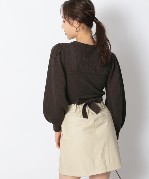 Heather（ヘザー）の「ビスチェＳＥＴリブプルオーバー　918048（ニット/セーター・レディース・ブラック/ブラウン/ピンクベージュ・FREE）」の20枚目の写真