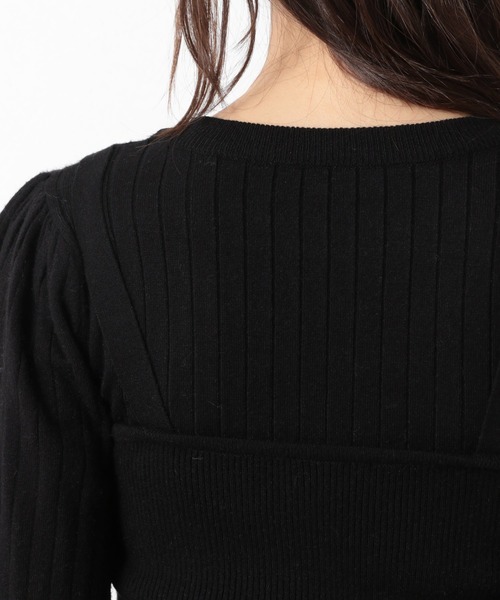 Heather（ヘザー）の「ビスチェＳＥＴリブプルオーバー　918048（ニット/セーター・レディース・ブラック/ブラウン/ピンクベージュ・FREE）」の18枚目の写真