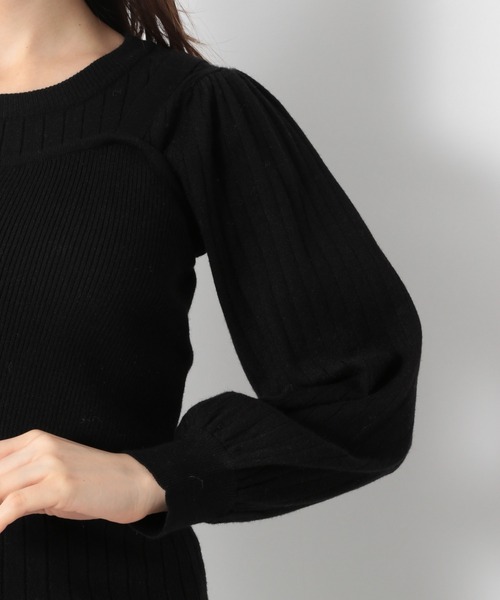 Heather（ヘザー）の「ビスチェＳＥＴリブプルオーバー　918048（ニット/セーター・レディース・ブラック/ブラウン/ピンクベージュ・FREE）」の13枚目の写真