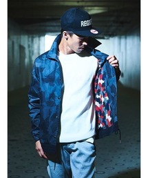 REGIEVO（レジエボ）の「REGIEVO シックな大人の男のカモフラージュ　迷彩　コーチジャケット（ブルゾン）」