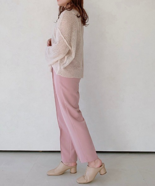 VANNIE U（ヴァニーユー）の「パイピングスクエアトゥミュール（パンプス・レディース・ホワイト/ベージュ・LARGE/SMALL/MEDIUM）」の14枚目の写真