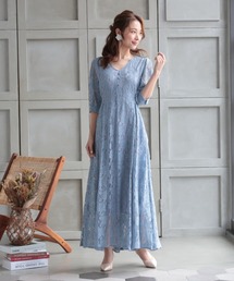 あきなっちぃ様　Dress Labドレスラボ　スタンドカラー　プリーツ　ドレス DRESS LAB（ドレスラボ）の「【結婚式/オケージョンドレス】総