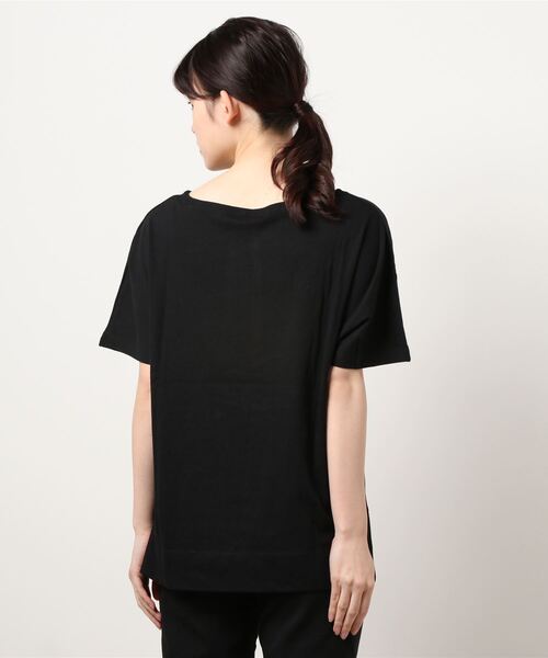 COMME CA ISM（コムサイズム）の「《コットン》 ドルマンスリーブ ロゴプリント Ｔシャツ（Tシャツ/カットソー・レディース・ホワイト/ローズ/カーキ/ブラック・SMALL/MEDIUM/LARGE）」の8枚目の写真