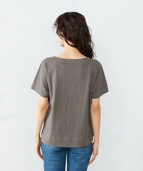 COMME CA ISM（コムサイズム）の「《コットン》 ドルマンスリーブ ロゴプリント Ｔシャツ（Tシャツ/カットソー・レディース・ホワイト/ローズ/カーキ/ブラック・SMALL/MEDIUM/LARGE）」の18枚目の写真