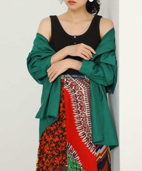 FREAK'S STORE（フリークスストア）の「ビッグシャツ（シャツ/ブラウス・レディース・ブラック/ゴールド/グリーン・ﾌﾘ-）」の20枚目の写真