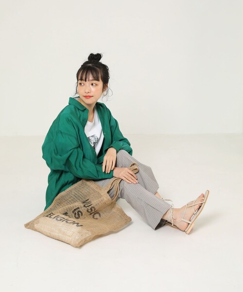 FREAK'S STORE（フリークスストア）の「ビッグシャツ（シャツ/ブラウス・レディース・ブラック/ゴールド/グリーン・ﾌﾘ-）」の21枚目の写真