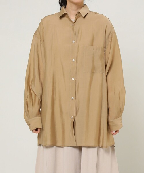 FREAK'S STORE（フリークスストア）の「ビッグシャツ（シャツ/ブラウス・レディース・ブラック/ゴールド/グリーン・ﾌﾘ-）」の8枚目の写真