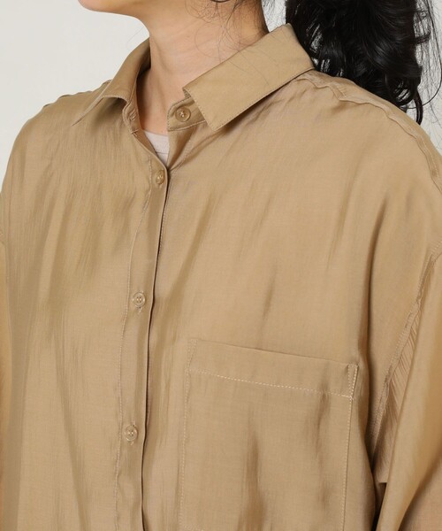 FREAK'S STORE（フリークスストア）の「ビッグシャツ（シャツ/ブラウス・レディース・ブラック/ゴールド/グリーン・ﾌﾘ-）」の13枚目の写真