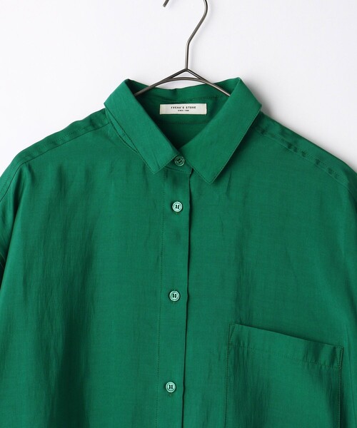 FREAK'S STORE（フリークスストア）の「ビッグシャツ（シャツ/ブラウス・レディース・ブラック/ゴールド/グリーン・ﾌﾘ-）」の18枚目の写真