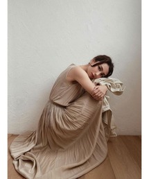 ACYM | Sheer pleats long ワンピース(ワンピース)