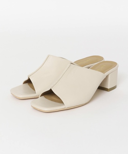 URBAN RESEARCH Sonny Label（アーバンリサーチサニーレーベル）の「オープンスクエアトゥサンダル（サンダル・レディース・ブラック/ブラウン/アイボリー・SMALL/MEDIUM/LARGE）」の8枚目の写真