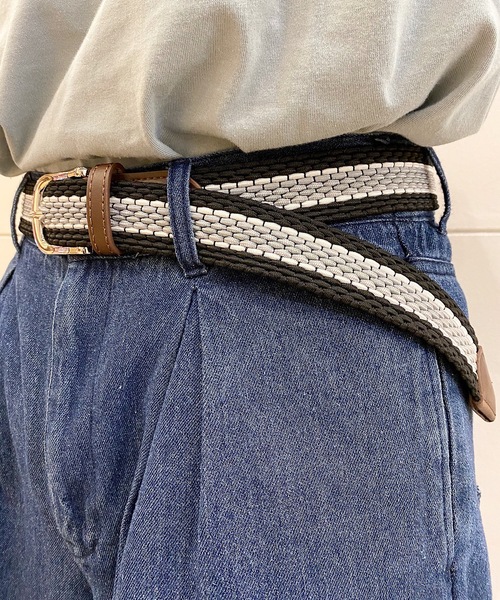 rovtski（ロフトスキー）の「MESHBELT/メッシュベルト（ベルト・メンズ・その他/その他1/その他2/その他3/その他4/その他5/その他6/ベージュ系その他/ブラック/カーキ/アイボリー/ネイビー・FREE）」の9枚目の写真