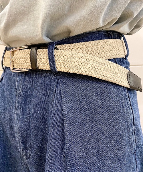 rovtski（ロフトスキー）の「MESHBELT/メッシュベルト（ベルト・メンズ・その他/その他1/その他2/その他3/その他4/その他5/その他6/ベージュ系その他/ブラック/カーキ/アイボリー/ネイビー・FREE）」の3枚目の写真