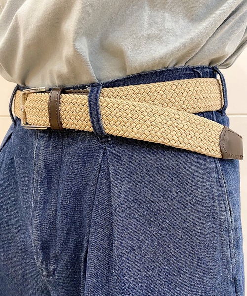 rovtski（ロフトスキー）の「MESHBELT/メッシュベルト（ベルト・メンズ・その他/その他1/その他2/その他3/その他4/その他5/その他6/ベージュ系その他/ブラック/カーキ/アイボリー/ネイビー・FREE）」の4枚目の写真