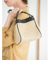 2wayラフィアスクエアバッグ