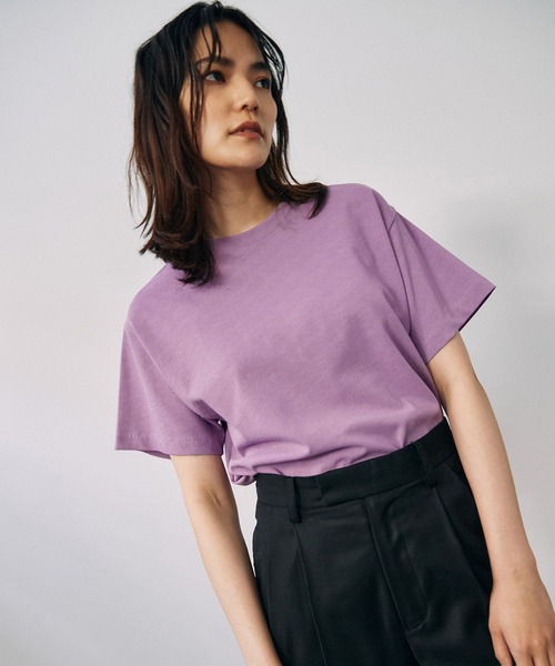 STUNNING LURE（スタニングルアー）の「ヴィンテージツイストTシャツ（Tシャツ/カットソー・レディース・ホワイト/ライトブラウン/ライトパープル/ブルー・SMALL/MEDIUM）」の4枚目の写真