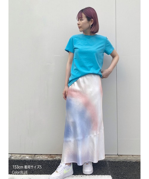 STUNNING LURE（スタニングルアー）の「ヴィンテージツイストTシャツ（Tシャツ/カットソー・レディース・ホワイト/ライトブラウン/ライトパープル/ブルー・SMALL/MEDIUM）」の19枚目の写真