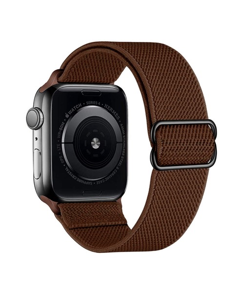 SiNCERE（シンシア）の「Apple Watch Band/アップルウォッチ バンド ストレッチナイロンタイプ 〈38-40mm、42-44mm用〉（デジタル腕時計・メンズ・ブラック/レッド/ミント/ロイヤルブルー/ブラウン/ピンク/バーガンディー/ネイビー/オリーブ/ピンクベージュ/ダークネイビー/ホワイト/グレー/イエロー/ローズ・38/42）」の5枚目の写真