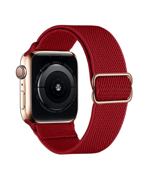 SiNCERE（シンシア）の「Apple Watch Band/アップルウォッチ バンド ストレッチナイロンタイプ 〈38-40mm、42-44mm用〉（デジタル腕時計・メンズ・ブラック/レッド/ミント/ロイヤルブルー/ブラウン/ピンク/バーガンディー/ネイビー/オリーブ/ピンクベージュ/ダークネイビー/ホワイト/グレー/イエロー/ローズ・38/42）」の13枚目の写真