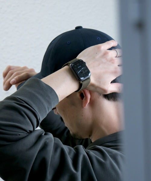 SiNCERE（シンシア）の「Apple Watch Band/アップルウォッチ バンド ストレッチナイロンタイプ 〈38-40mm、42-44mm用〉（デジタル腕時計・メンズ・ブラック/レッド/ミント/ロイヤルブルー/ブラウン/ピンク/バーガンディー/ネイビー/オリーブ/ピンクベージュ/ダークネイビー/ホワイト/グレー/イエロー/ローズ・38/42）」の6枚目の写真