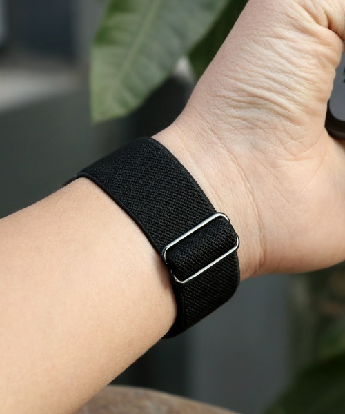 SiNCERE（シンシア）の「Apple Watch Band/アップルウォッチ バンド ストレッチナイロンタイプ 〈38-40mm、42-44mm用〉（デジタル腕時計・メンズ・ブラック/レッド/ミント/ロイヤルブルー/ブラウン/ピンク/バーガンディー/ネイビー/オリーブ/ピンクベージュ/ダークネイビー/ホワイト/グレー/イエロー/ローズ・38/42）」の16枚目の写真