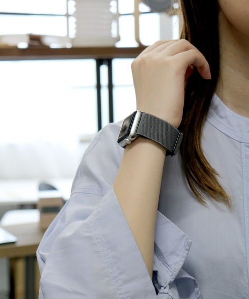 SiNCERE（シンシア）の「Apple Watch Band/アップルウォッチ バンド ストレッチナイロンタイプ 〈38-40mm、42-44mm用〉（デジタル腕時計・メンズ・ブラック/レッド/ミント/ロイヤルブルー/ブラウン/ピンク/バーガンディー/ネイビー/オリーブ/ピンクベージュ/ダークネイビー/ホワイト/グレー/イエロー/ローズ・38/42）」の19枚目の写真