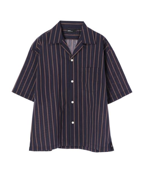 CRAFT STANDARD BOUTIQUE（クラフトスタンダードブティック）の「綿レーヨン半袖オープンカラーシャツ　＊（シャツ/ブラウス・メンズ・チャコールグレー/アイボリー/ベージュ系その他/ブルー系その他4・LL/M/L）」の20枚目の写真