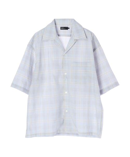 CRAFT STANDARD BOUTIQUE（クラフトスタンダードブティック）の「綿レーヨン半袖オープンカラーシャツ　＊（シャツ/ブラウス・メンズ・チャコールグレー/アイボリー/ベージュ系その他/ブルー系その他4・LL/M/L）」の21枚目の写真