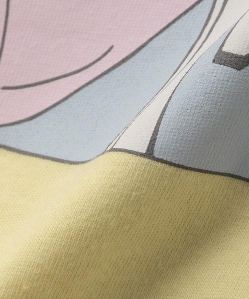 LOVETOXIC(ラブトキシック)の「レトロイラスト半袖Tシャツ(Tシャツ/カットソー・キッズ・オフホワイト/イエロー/ライトカーキ/チャコール・130cm/140cm/160cm/150cm)」の13枚目の写真