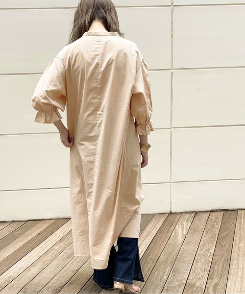 apres jour clair（アプレジュールクレア）の「【apres jour clair】刺繍バンドカラーワンピース【ZOZOTOWN限定アイテム】（ワンピース・レディース・オフホワイト/ベージュ・フリー/X-LARGE）」の16枚目の写真