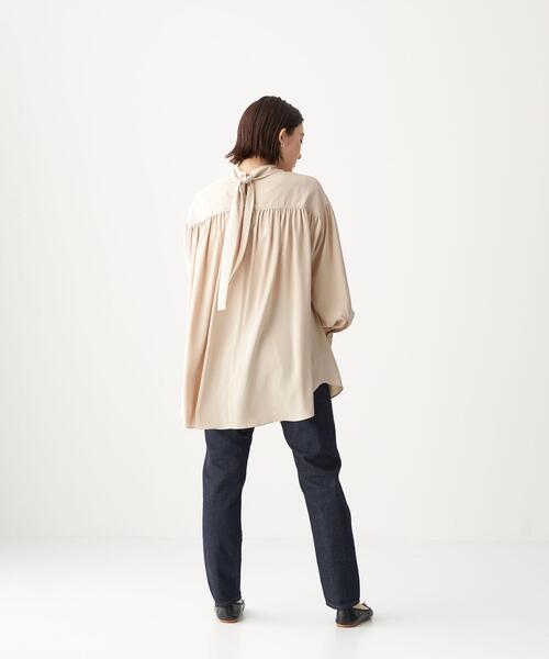 CITEN（シテン）の「＜CITEN（シテン）＞ 無地 / プリント ヨーク ギャザー ブラウス（シャツ/ブラウス・レディース・その他1/ベージュ・FREE）」の19枚目の写真