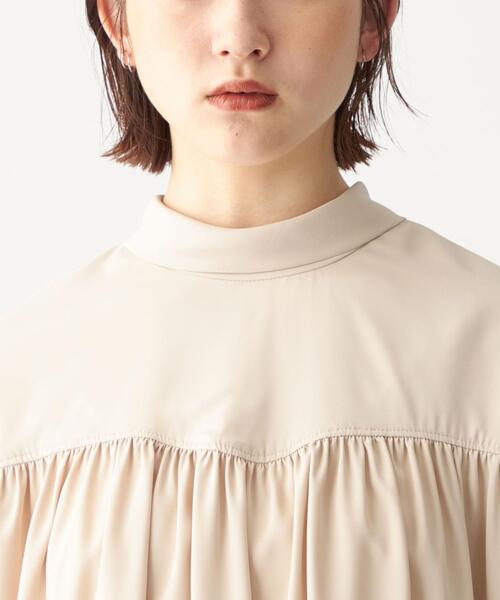 CITEN（シテン）の「＜CITEN（シテン）＞ 無地 / プリント ヨーク ギャザー ブラウス（シャツ/ブラウス・レディース・その他1/ベージュ・FREE）」の7枚目の写真