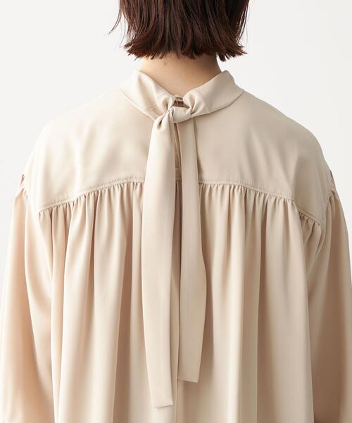 CITEN（シテン）の「＜CITEN（シテン）＞ 無地 / プリント ヨーク ギャザー ブラウス（シャツ/ブラウス・レディース・その他1/ベージュ・FREE）」の8枚目の写真