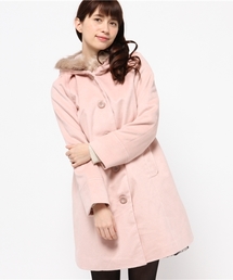 フードファー付きコート