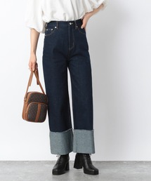 ロールアップワイドパンツ_216933