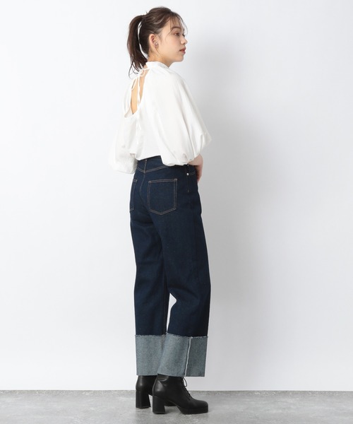Heather(ヘザー)の「ロールアップワイドパンツ_216933(その他パンツ・レディース・インディゴブルー/チャコールグレー・M/S)」の9枚目の写真