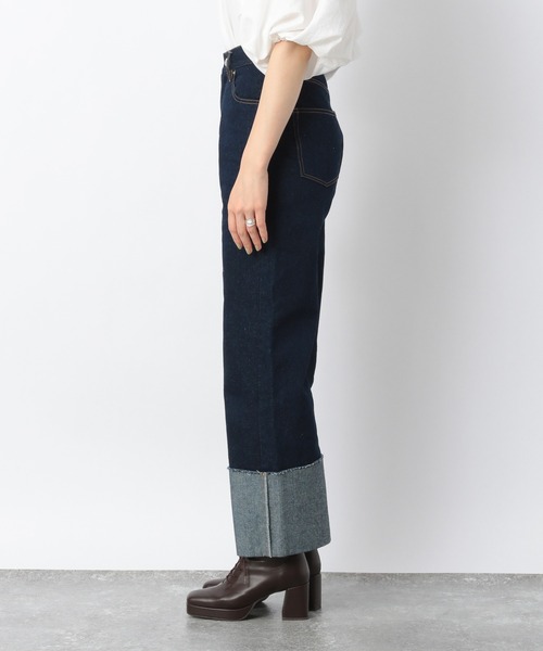 Heather(ヘザー)の「ロールアップワイドパンツ_216933(その他パンツ・レディース・インディゴブルー/チャコールグレー・M/S)」の15枚目の写真