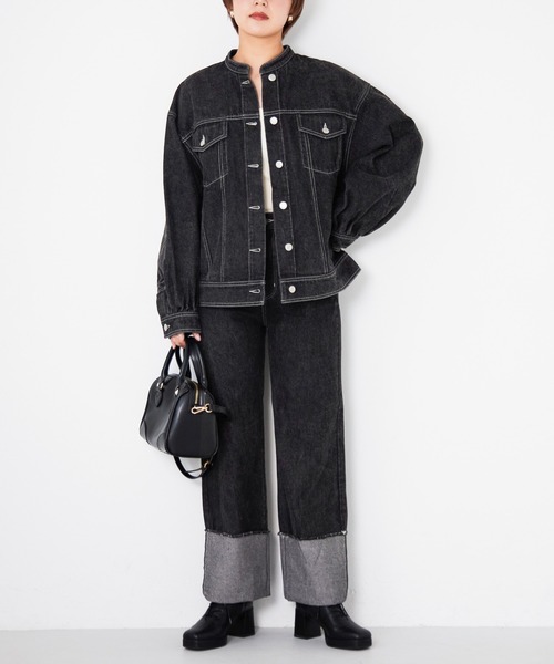 ロールアップワイドパンツ