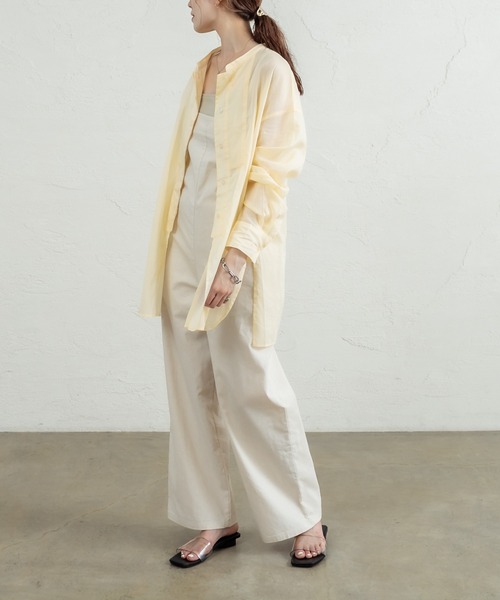 mystic（ミスティック）の「anyway サロペット（サロペット/オーバーオール・レディース・ブラック/アイボリー/キャメル・1/2）」の5枚目の写真