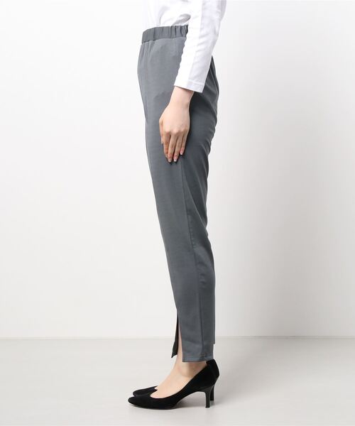 NICOLE white（ニコルホワイト）の「センタースリットポンチパンツ（その他パンツ・レディース・グレー/チャコールグレー/ブラック・FREE）」の4枚目の写真