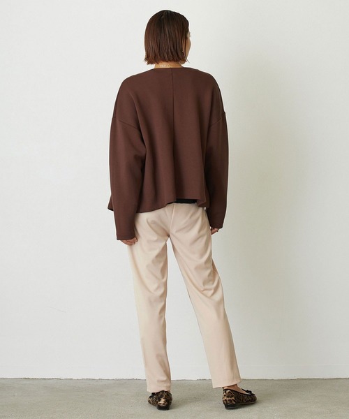 NICOLE white（ニコルホワイト）の「センタースリットポンチパンツ（その他パンツ・レディース・グレー/チャコールグレー/ブラック・FREE）」の16枚目の写真