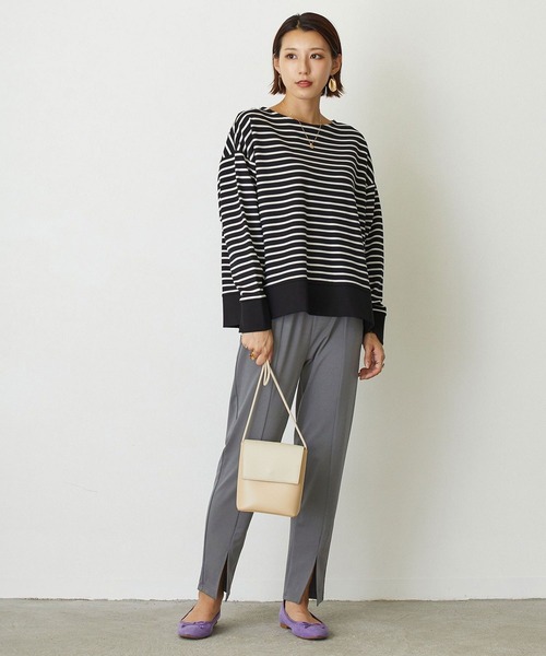 NICOLE white（ニコルホワイト）の「センタースリットポンチパンツ（その他パンツ・レディース・グレー/チャコールグレー/ブラック・FREE）」の17枚目の写真