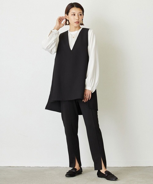 NICOLE white（ニコルホワイト）の「センタースリットポンチパンツ（その他パンツ・レディース・グレー/チャコールグレー/ブラック・FREE）」の20枚目の写真