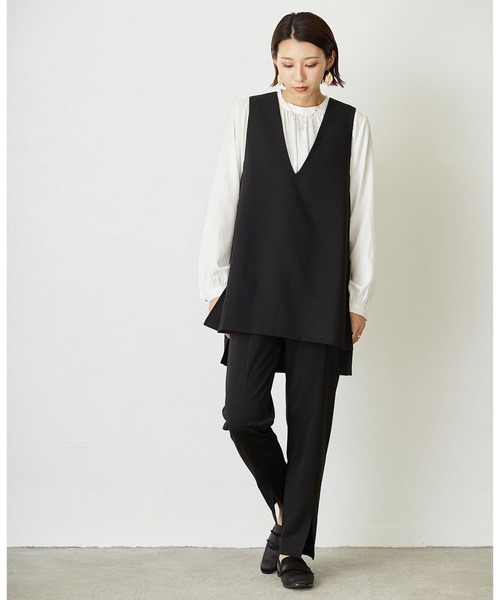 NICOLE white（ニコルホワイト）の「センタースリットポンチパンツ（その他パンツ・レディース・グレー/チャコールグレー/ブラック・FREE）」の21枚目の写真