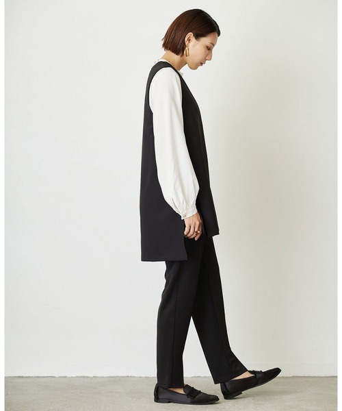 NICOLE white（ニコルホワイト）の「センタースリットポンチパンツ（その他パンツ・レディース・グレー/チャコールグレー/ブラック・FREE）」の22枚目の写真
