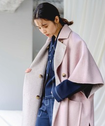 リバーシブル ハンドメイド ウールコート chw21a047