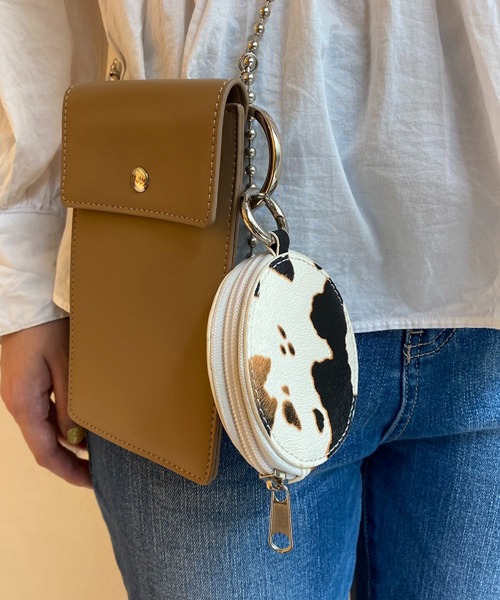 SPINNS（スピンズ）の「【組み合わせ自由自在】フェイクレザーカスタムバッグ コインケース（コインケース・レディース・ブラック系その他/ゼブラ/アニマル・ONESIZE）」の3枚目の写真