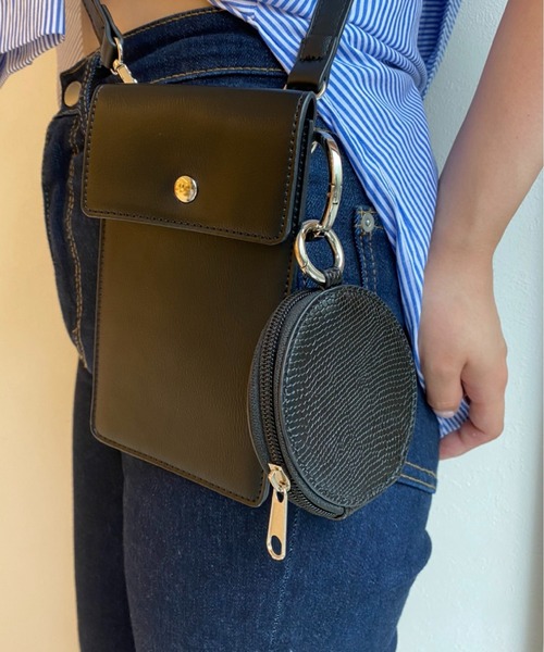 SPINNS（スピンズ）の「【組み合わせ自由自在】フェイクレザーカスタムバッグ コインケース（コインケース・レディース・ブラック系その他/ゼブラ/アニマル・ONESIZE）」の2枚目の写真